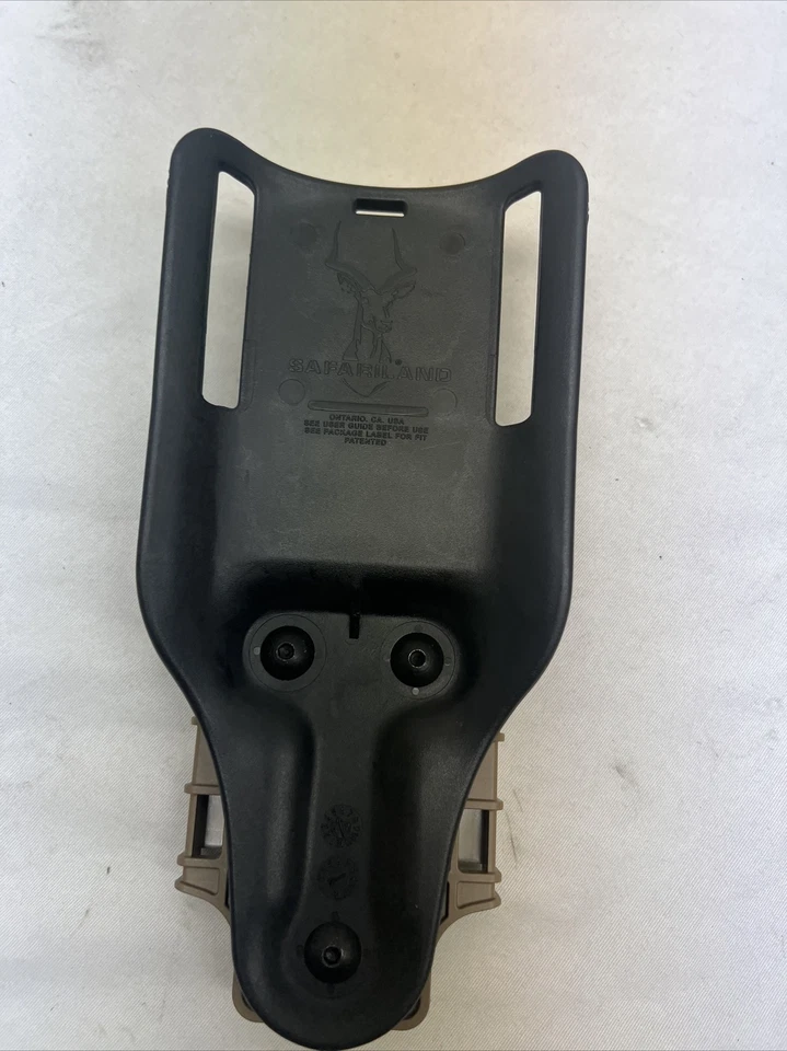 Safariland 6075UBL MS22 Low-Ride UBL Belt Adapter w/ QLS-22 Quick Detach FDE BK - Image 2 of 2