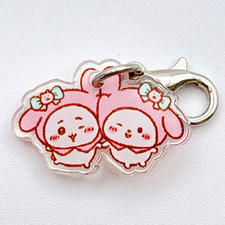 Chiikawa Sanrio "CHIIKAWA  MY MELODY" Acrylic Mini Charm Keychain Anime Japan