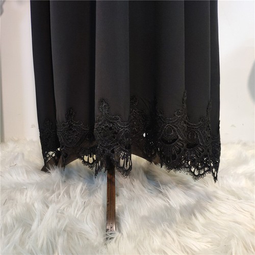 Muslim Women Long Dress Dubai Abaya Islamic Kaftan Arab Robe Caftan Ramadan Gown - Picture 17 of 98