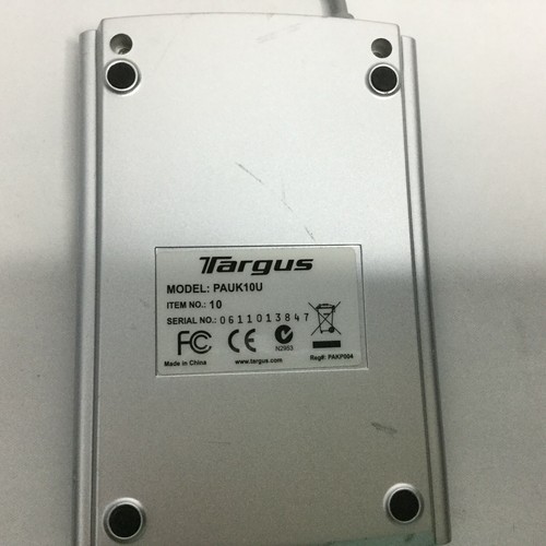 Targus Wired USB 10 Keypad Numeric with Two USB Ports Triple Zero PAUK10U - Picture 3 of 3