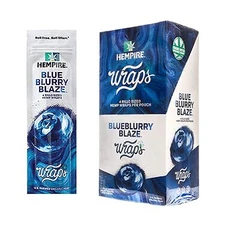 Hempire Blueblurry Blaze (Blueberry) Herbal Rolls By Swisher (Full Box of 15)