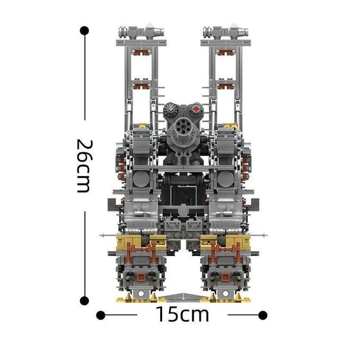 Gustav Dora Cannon Railway Gun WW2 Military MOC Building Blocks Bricks Set toy - Picture 8 of 10