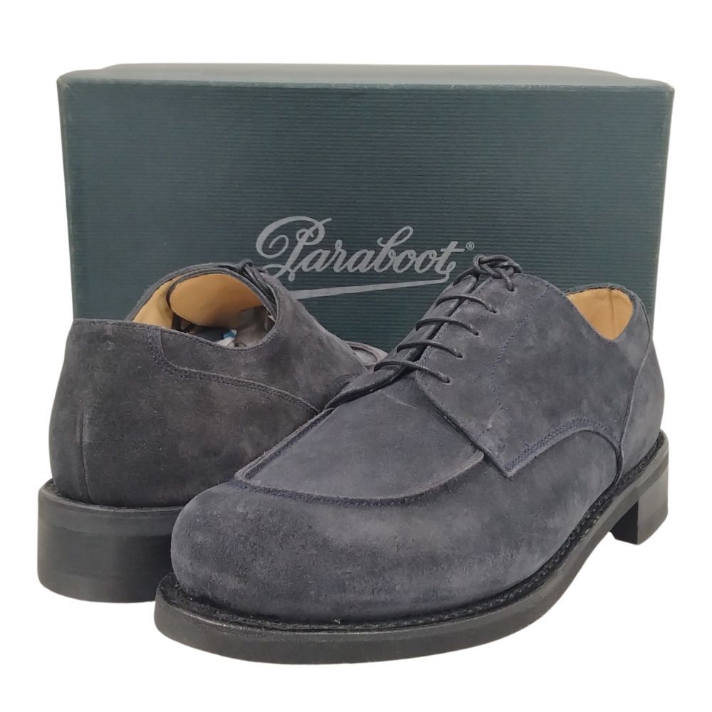 PARABOOT CHAMBORD/ACTEM NOIRE-VEL MARINE Navy Suede Boots PARABOOT CHAMBORD/ACTEM NOIRE-VEL MARINE Navy Suede Boots