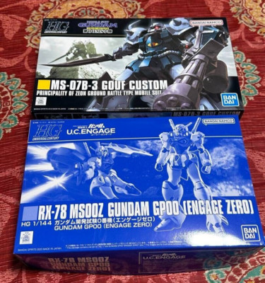 GUNDAM Gouf Custom GP00 Engage Zero SET 1:144 BANDAI Model Kit