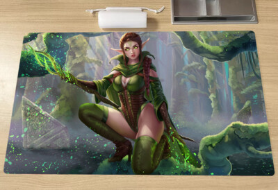 Magic the Gathering Nissa Revane MTG Playmat TCG CCG Pad Trading Card Game Mat