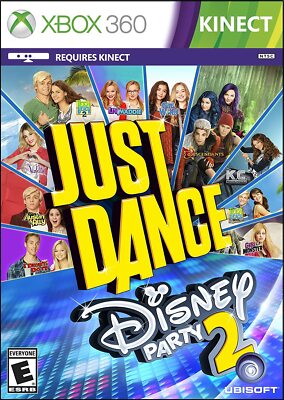 Just Dance Disney Party 2 XBOX 360 KINECT NEW! AUSTIN ALLY, FAMILY GAME NIGHT 