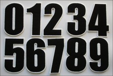 Embroidered Iron on patch Number Your Choice Height 4.17" AP025nC