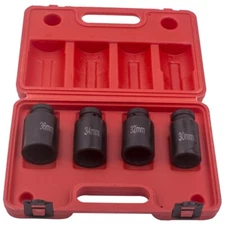 Deep Spindle Axle Nut Socket Remover Installer Tool Set 30mm 32mm 34mm 36mm