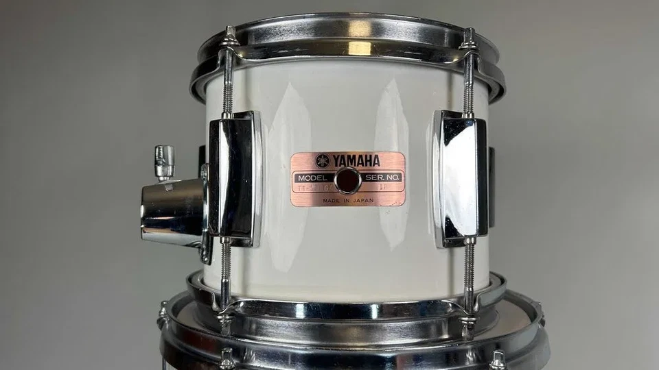 Batería Perkusja Yamaha YD-5000 22"/8"/10"/12"/13"/16" Invierno Blanco Años 80 Foto 3 de 4