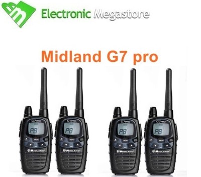 Midland C1090-G7 Pro Talkie-Walkie Noir - Communication Fiable Et Puissante