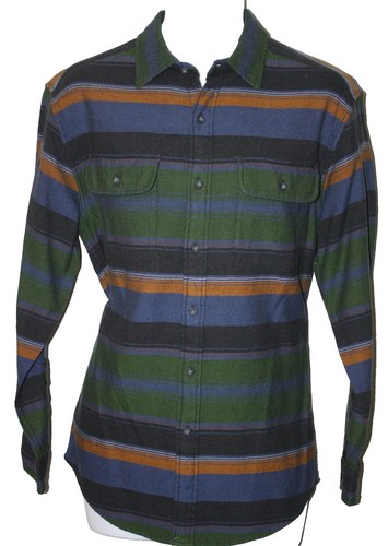 Pendleton Vintage 60s Wool Board Shirt Green Plaid Flap Pocket