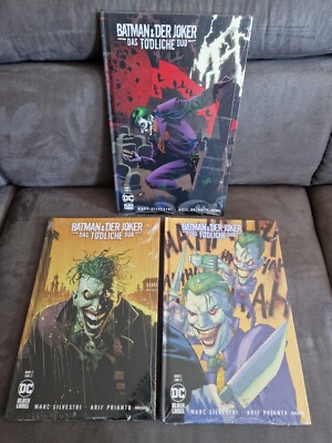 Batman & Der Joker #1,2,3 *DC Black Label* (Limit. Variant- Hardcover) OVP