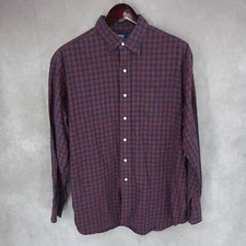 Polo Ralph Lauren  Shirt Mens Extra Large Lowell Sport Plaid Red Button