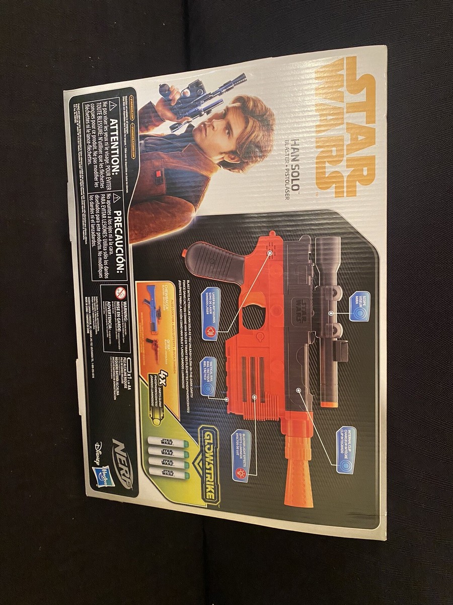 Hasbro Nerf MicroShots Star Wars – Mini Blaster Han Solo – 2 Fléchettes – Pour Office War Et Collection – Dès 8 Ans