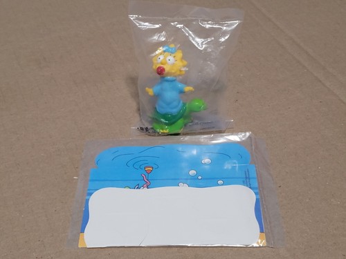 Simpsons Camping Burger King Kids Club Toy, Maggie W/ Backdrop
