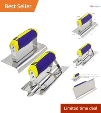 Concrete Tools Set Stainless Steel 6" Edger Groover Hand Tool Kit Finishing