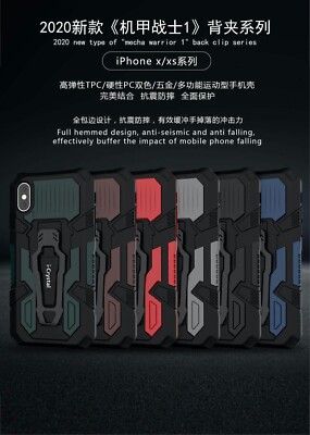 Stoßfeste magnetische robuste robuste Schutzhülle mit Ständer für Apple iPhone 11