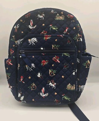 Vera Bradley Snow Globe Motifs Small Backpack Christmas 