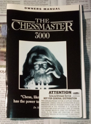 The Chessmaster 3000 - 1991 - Owners Manual - Catalog/Upgrade Edition