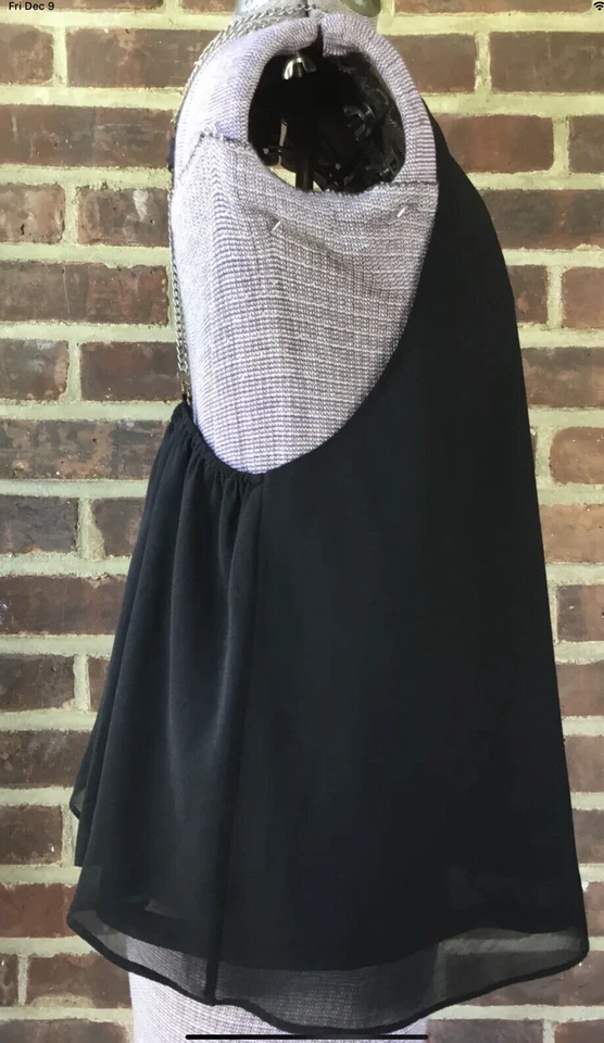 Millau Black Racer Back Sleeveless Blouse Size Small - Image 4 of 4