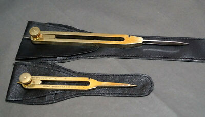 Brass Proportional Divider Set of Two Engineer Drafting Scientific With Case New