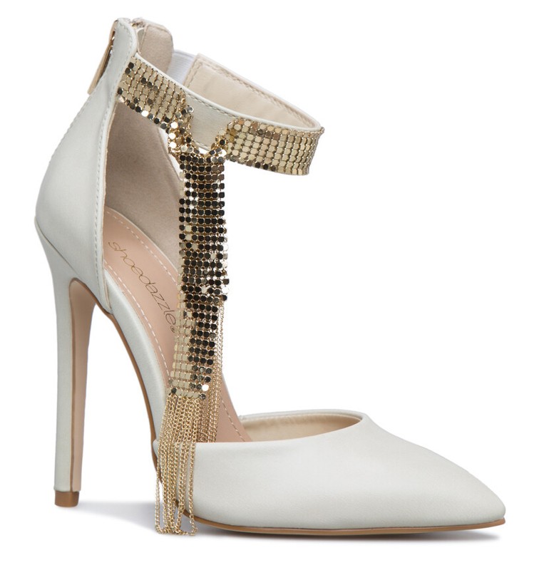 High Heel Pointed-Toe 5in Stiletto Nude US 11 (219)