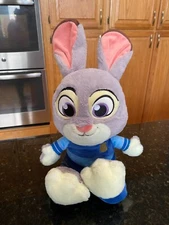 Disney Parks Zootopia Judy Hopps bunny rabbit big head & feet soft plush 18"