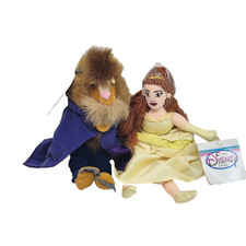 DISNEY STORE BEAUTY  THE BEAST MINI BEAN BAG STUFFED ANIMAL PLUSH NEW W TAG