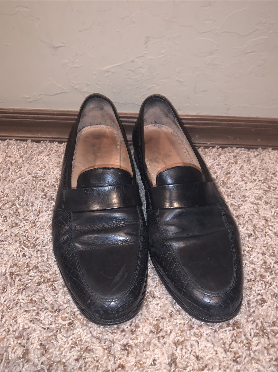 Martin Dingman Black Slip On Leather Driving Loafers Dress  display picture 1