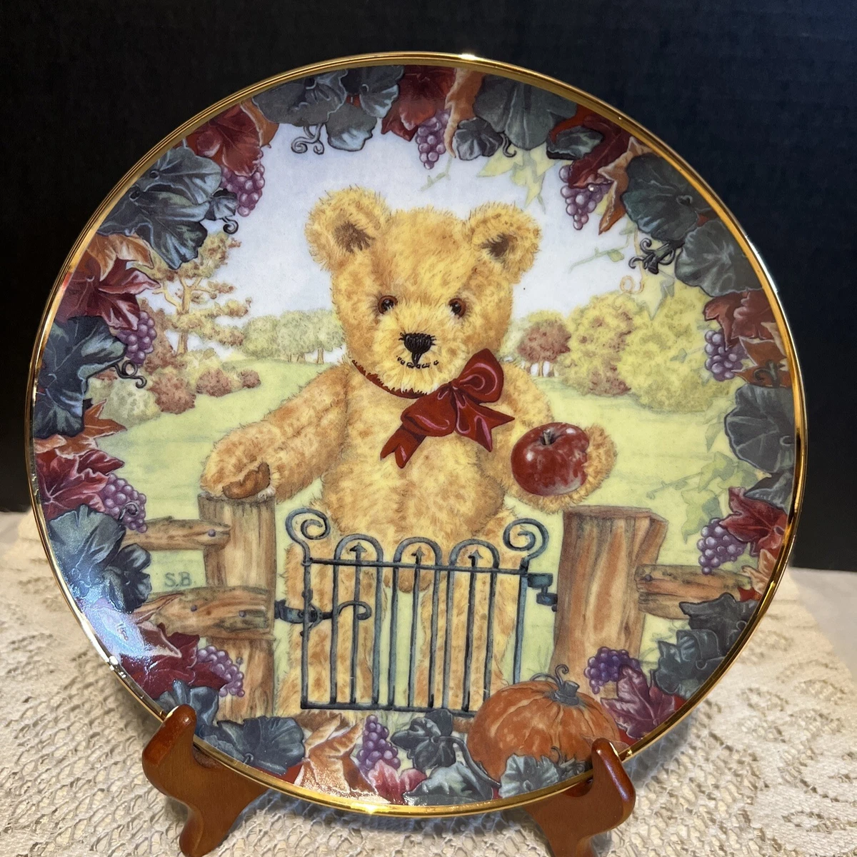 Franklin Mint Teddy Bear Plate | eBay