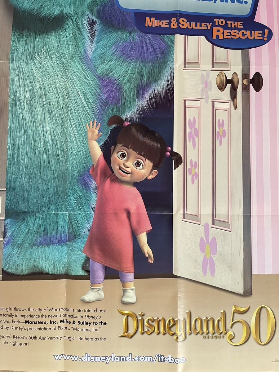 Monsters Inc. PROMO POSTER Disneyland 50th Anniversary