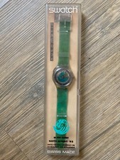 Orologio Swatch Automatico IN OUR HANDS Earth Summit 1992 SAK102 Nuovo + Cassa e