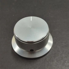 1Pcs 50X40X25mm Silver Color Aluminium Volume Potentiometer Knob for Guitar Amp