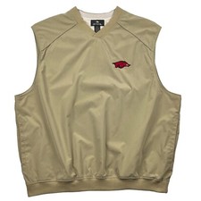 Antigua Pullover Windbreaker Vest Men XL University of Arkansas Razorbacks Golf