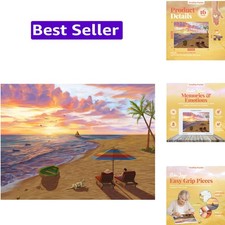 Large Piece Jigsaw Puzzle   16 Pieces   Easy  Colorful, Adult Puzzles for Se...