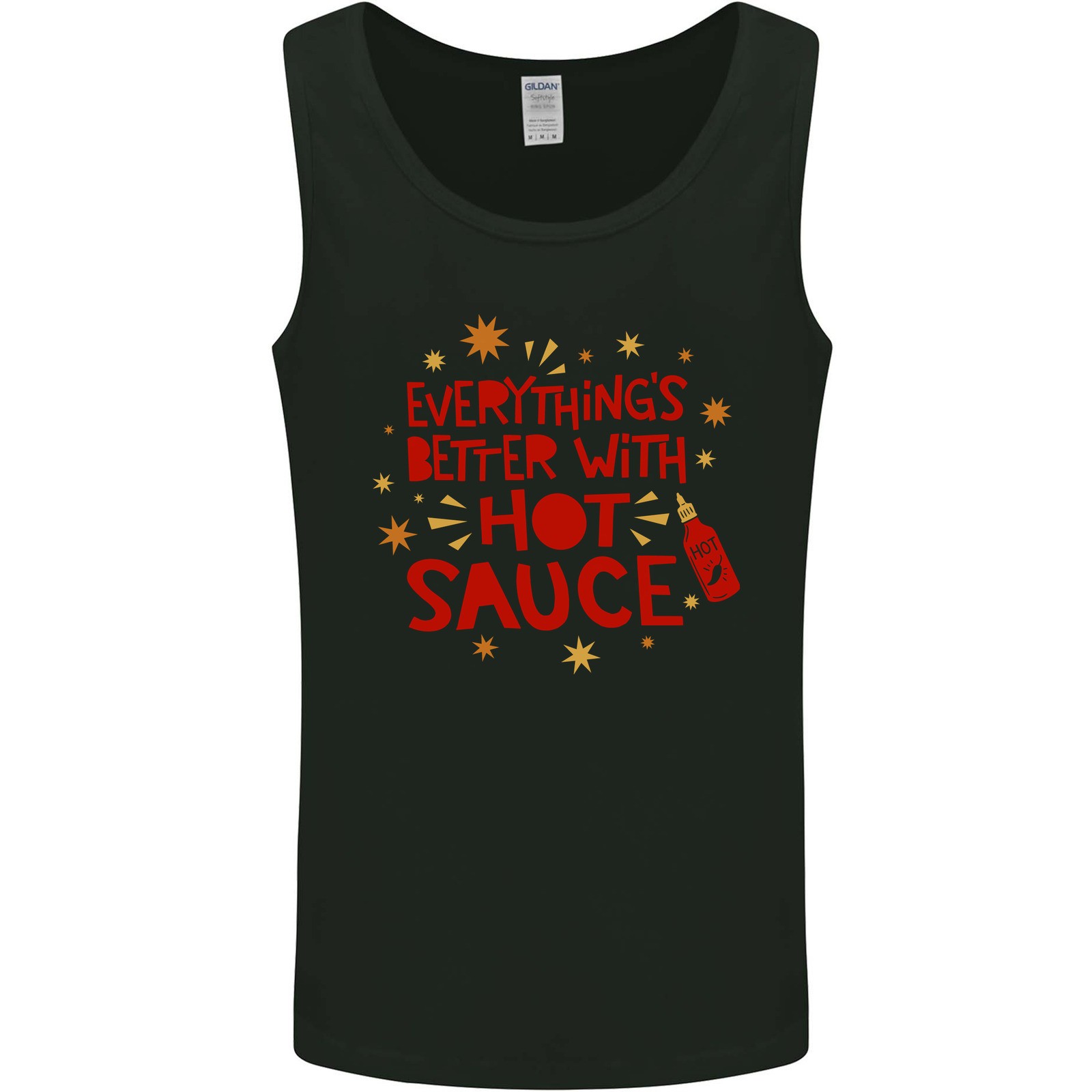 Todo Es Mejor Con Salsa Picante Camiseta Sin Mangas Divertida Para Hombre