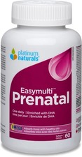 Multivitamínico completo prenatal Platinum Naturals Easymulti para mujer 60 un. NUEVO