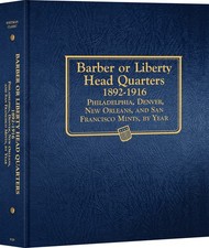 Barber (Liberty Head) Quarters: 1892-1916 - Whitman Classic Coin Album