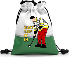Funny Golf Valuables PouchGolf Pouch Bag with Drawstrings Golf Tee Bag Pouch ...