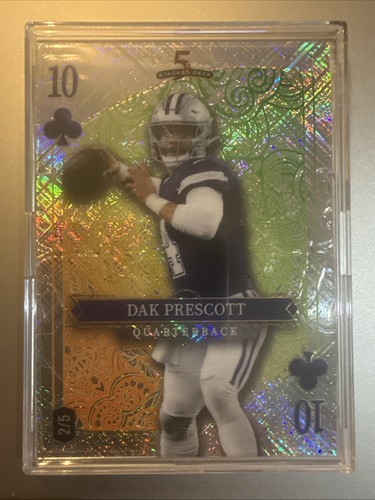2026 Wild Card Football DAK PRESCOTT 5 Card Stacked Deck 2/5 Dallas Cowboys - Picture 1 of 2