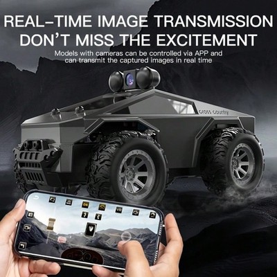 RC Car With HD Camera 4WD Off-Road Remote Control Racing Buggy LED Lights