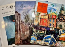 Christie’s Auction Catalogs x3 Impressionist Modern Art 1995-96 Derain Leger Arp