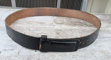 Dutyman Black Leather Tab Buckle Work Belt Men Sz 34 1211u
