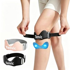 Knee Strap, Adjustable Patella Tendon Support Band with 0.3in 3D Black