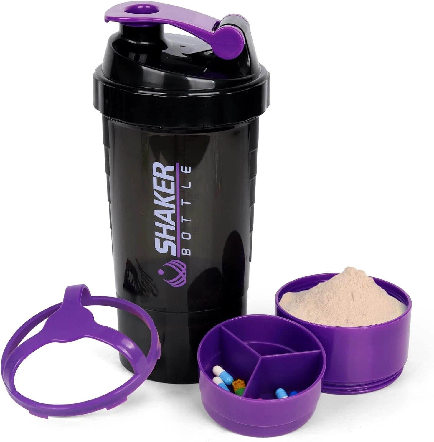 XTK Shaker Bottle Protein Shaker Bottles with Storage and Mix Ball, 16OZ Sports
Opens in a new windo