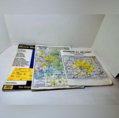 THE ORIGINAL STREET MAP BOOKS (VINTAGE) - WASHINGTON, DC/PRINCE GEORGE S COUNTY