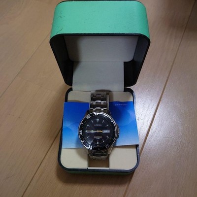 Seiko J.SPRINGS JS-BEB007 Automatic Diver Watch 100M SS Box Manual Excellent