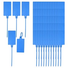 80 Pcs Hanging Tags, 100x60mm Plastic Hanging Labels Tags, Light Blue
