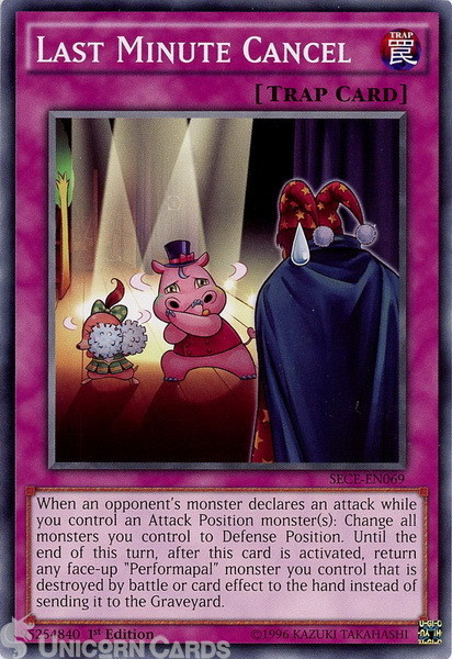 SECE-EN069 Last Minute Cancel Common 1st Edition Mint Yu-Gi-Oh! Card