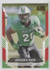 2021 Score Rookies Red Brenden Knox #366 1fa0